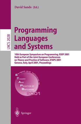 Sands |  Programming Languages and Systems | Buch |  Sack Fachmedien