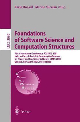 Miculan / Honsell |  Foundations of Software Science and Computation Structures | Buch |  Sack Fachmedien