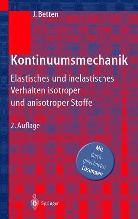 Betten |  Kontinuumsmechanik | Buch |  Sack Fachmedien