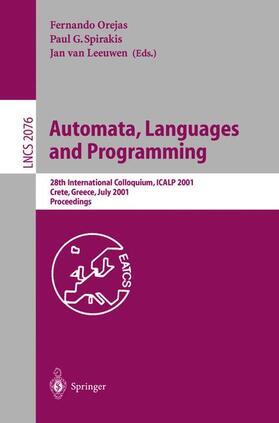 Orejas / Leeuwen / Spirakis |  Automata, Languages and Programming | Buch |  Sack Fachmedien