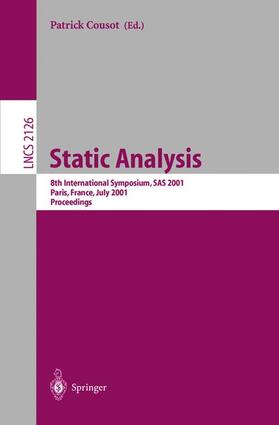 Cousot |  Static Analysis | Buch |  Sack Fachmedien