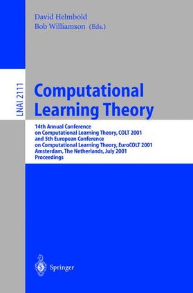 Williamson / Helmbold |  Computational Learning Theory | Buch |  Sack Fachmedien