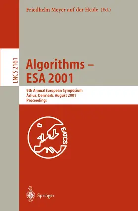 Meyer auf der Heide |  Algorithms - ESA 2001 | Buch |  Sack Fachmedien