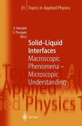 Thurgate / Wandelt |  Solid-Liquid Interfaces | Buch |  Sack Fachmedien