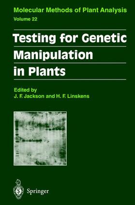 Linskens / Jackson | Testing for Genetic Manipulation in Plants | Buch | 978-3-540-43153-4 | sack.de