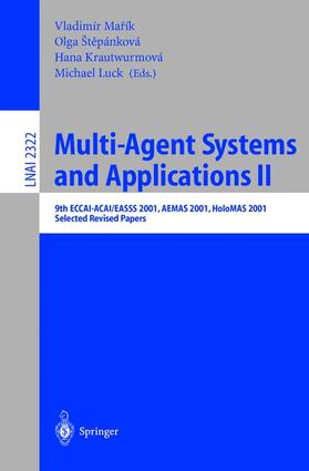 Marik / Luck / Stepankova |  Multi-Agent-Systems and Applications II | Buch |  Sack Fachmedien