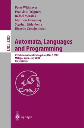 Widmayer / Triguero / Morales |  Automata, Languages and Programming | Buch |  Sack Fachmedien