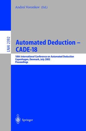Voronkov |  Automated Deduction - CADE-18 | Buch |  Sack Fachmedien