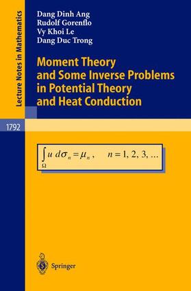 Ang / Trong / Gorenflo |  Moment Theory and Some Inverse Problems in Potential Theory and Heat Conduction | Buch |  Sack Fachmedien