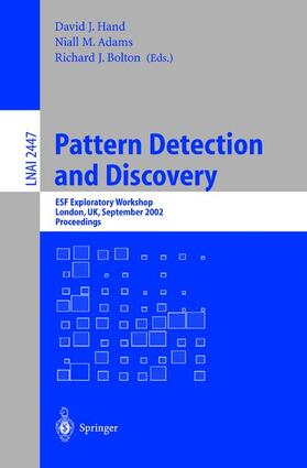 Hand / Bolton / Adams |  Pattern Detection and Discovery | Buch |  Sack Fachmedien