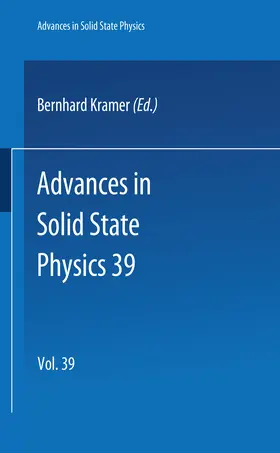 Kramer |  Advances in Solid State Physics 39 | eBook | Sack Fachmedien