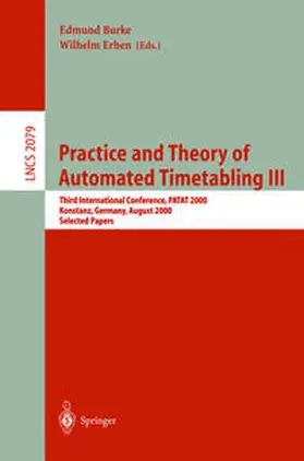 Burke / Erben |  Practice and Theory of Automated Timetabling III | eBook | Sack Fachmedien