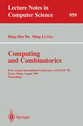 Du / Li |  Computing and Combinatorics | eBook | Sack Fachmedien