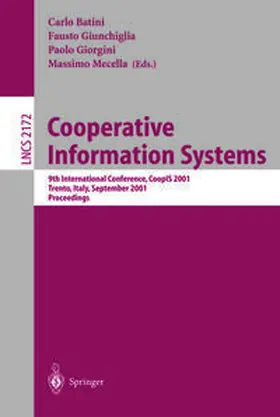 Batini / Giunchiglia / Giorgini | Cooperative Information Systems | E-Book | sack.de