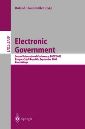 Traunmüller |  Electronic Government | eBook | Sack Fachmedien