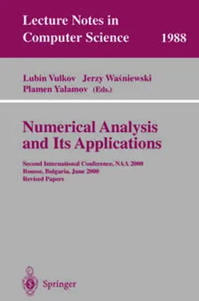 Vulkov / Wasniewski / Yalamov |  Numerical Analysis and Its Applications | eBook | Sack Fachmedien