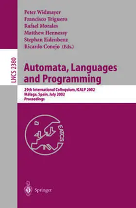 Widmayer / Triguero / Morales |  Automata, Languages and Programming | eBook | Sack Fachmedien