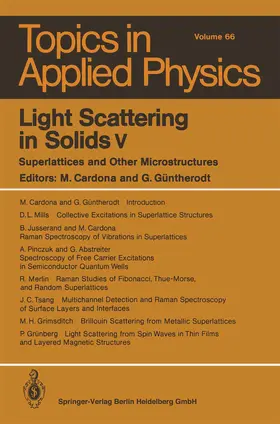 Cardona / Güntherodt |  Light Scattering in Solids v | eBook | Sack Fachmedien