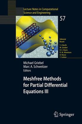 Schweitzer / Griebel |  Meshfree Methods for Partial Differential Equations III | Buch |  Sack Fachmedien