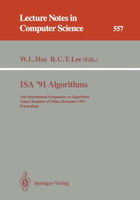 Hsu / Lee |  ISA '91 Algorithms | eBook | Sack Fachmedien