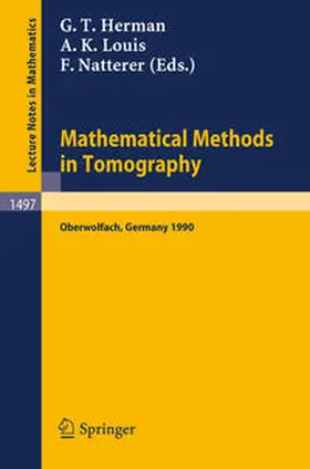 Herman / Louis / Natterer |  Mathematical Methods in Tomography | eBook | Sack Fachmedien