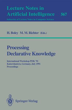 Boley / Richter |  Processing Declarative Knowledge | eBook | Sack Fachmedien