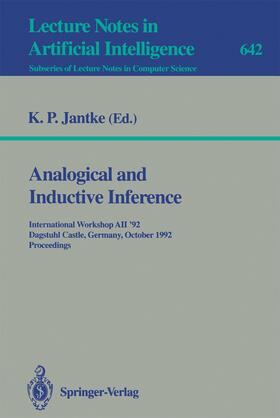 Jantke |  Analogical and Inductive Inference | eBook | Sack Fachmedien