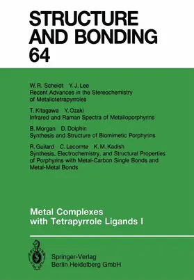 Buchler |  Metal Complexes with Tetrapyrrole Ligands I | eBook | Sack Fachmedien