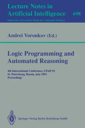 Voronkov |  Logic Programming and Automated Reasoning | eBook | Sack Fachmedien