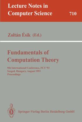 Esik |  Fundamentals of Computation Theory | eBook | Sack Fachmedien