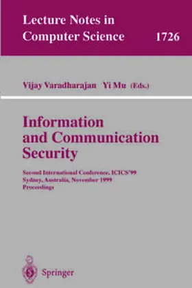 Varadharajan / Mu |  Information and Communication Security | eBook | Sack Fachmedien