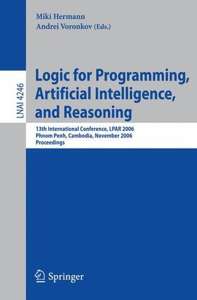 Voronkov / Hermann |  Logic for Programming, Artificial Intelligence, and Reasoning | Buch |  Sack Fachmedien