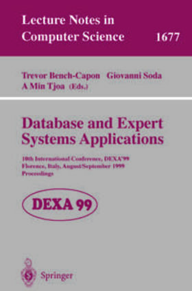 Bench-Capon / Soda / Tjoa |  Database and Expert Systems Applications | eBook | Sack Fachmedien