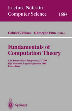 Ciobanu / Paun |  Fundamentals of Computation Theory | eBook | Sack Fachmedien