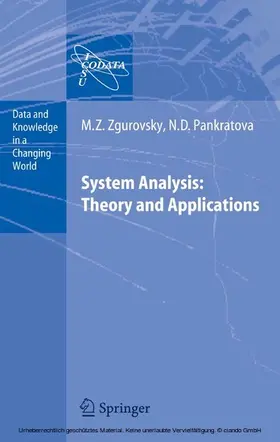 Zgurovsky / Pankratova |  System Analysis: Theory and Applications | eBook | Sack Fachmedien