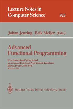 Jeuring / Meijer |  Advanced Functional Programming | eBook | Sack Fachmedien