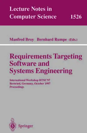 Broy / Rumpe |  Requirements Targeting Software and Systems Engineering | eBook | Sack Fachmedien