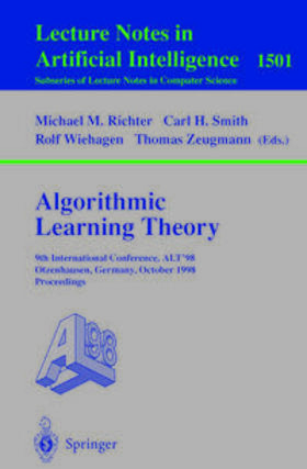 Richter / Smith / Wiehagen |  Algorithmic Learning Theory | eBook | Sack Fachmedien