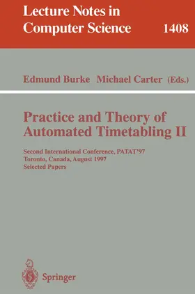 Burke / Carter |  Practice and Theory of Automated Timetabling II | eBook | Sack Fachmedien