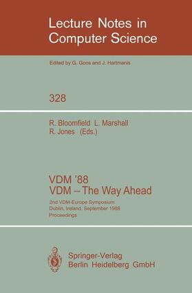 Bloomfield / Jones / Marshall |  VDM '88. VDM - The Way Ahead | Buch |  Sack Fachmedien