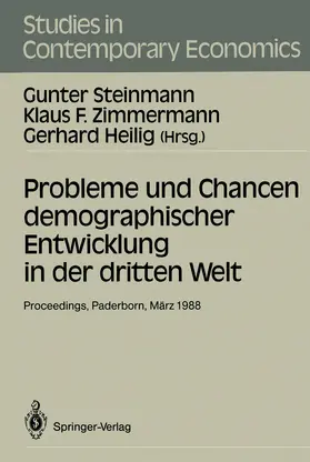 Steinmann / Heilig / Zimmermann |  Probleme und Chancen demographischer Entwicklung in der dritten Welt | Buch |  Sack Fachmedien