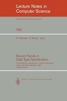Sannella |  Recent Trends in Data Type Specification | Buch |  Sack Fachmedien