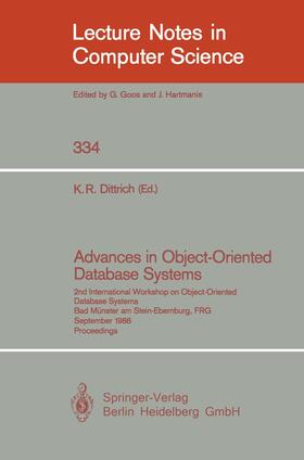 Dittrich |  Advances in Object-Oriented Database Systems | Buch |  Sack Fachmedien