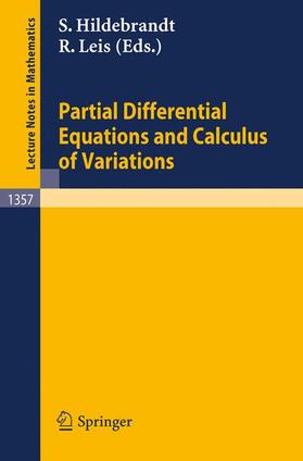 Leis / Hildebrandt | Partial Differential Equations and Calculus of Variations | Buch | 978-3-540-50508-2 | sack.de