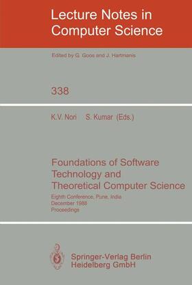Kumar / Nori |  Foundations of Software Technology and Theoretical Computer Science | Buch |  Sack Fachmedien