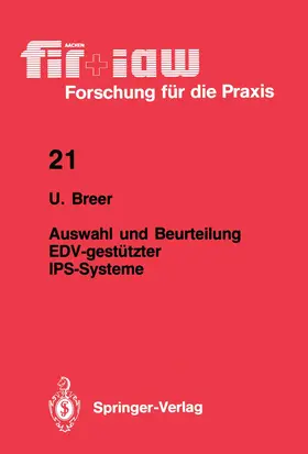 Breer |  Auswahl und Beurteilung EDV-gestützter IPS-Systeme | Buch |  Sack Fachmedien