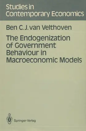 Velthoven |  The Endogenization of Government Behaviour in Macroeconomic Models | Buch |  Sack Fachmedien