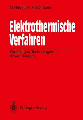 Schaefer / Rudolph |  Elektrothermische Verfahren | Buch |  Sack Fachmedien