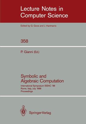 Gianni |  Symbolic and Algebraic Computation | Buch |  Sack Fachmedien