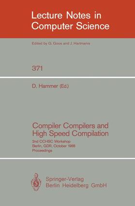 Hammer |  Compiler Compilers and High Speed Compilation | Buch |  Sack Fachmedien